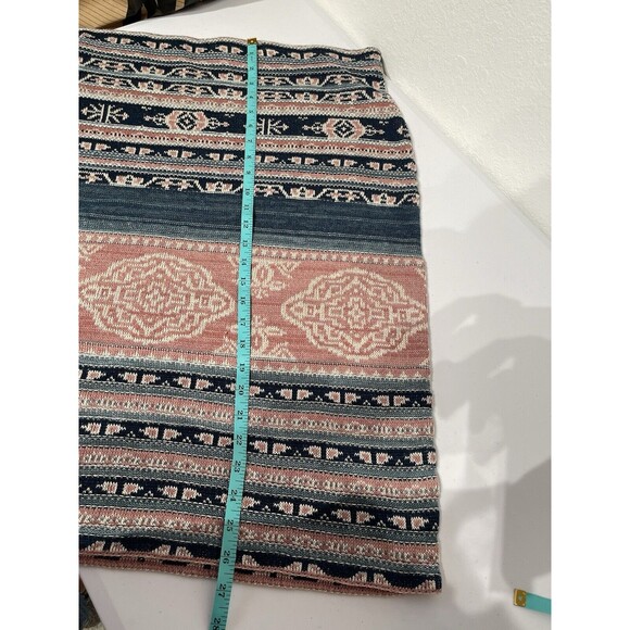 Ralph Lauren Women’s Geo-Motif Linen Cotton Pencil Skirt Pink Blue Size 1X‎ NWT - Picture 10 of 11